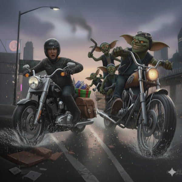 Leggenda motociclisti e gremlins